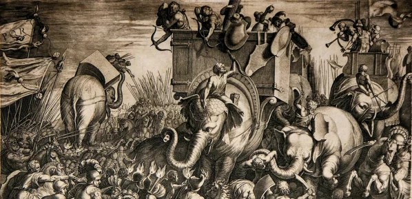 La Battaglia di Zama -    simbolo dell'indebolimento della Cartagine punica.